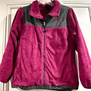 The North Face Kids Fleece Jacket - Magenta and Gray